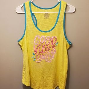 Secret Treasures Ladies Pajama Yellow Tank Top (L)
